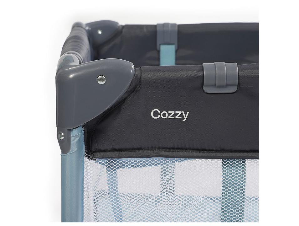 Berço Portátil Cosco Kids Cozzy com Mosquiteiro 0 a 18kg Azul - 5