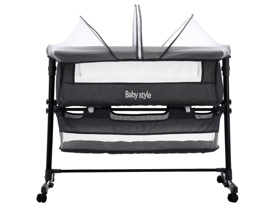 Berço Portátil Desmontável Baby Style Co-Sleeper até 9kg Cinza Escuro - 1