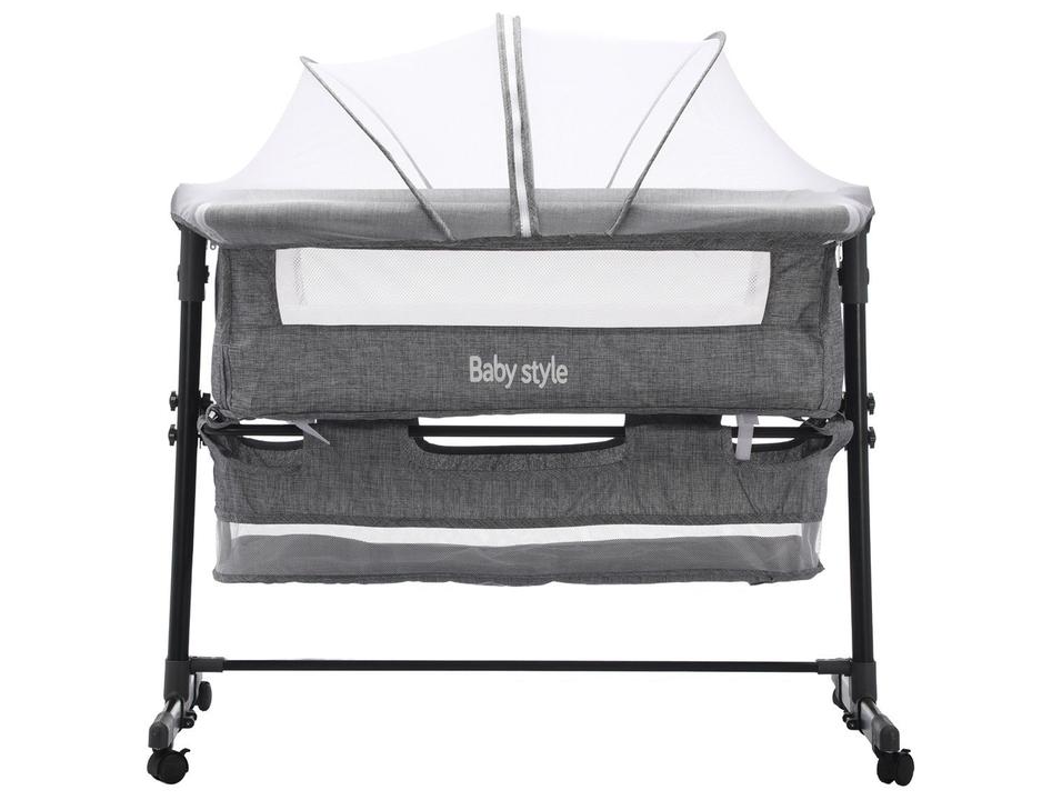 Berço Portátil Desmontável Baby Style Co-Sleeper até 9kg Cinza - 1