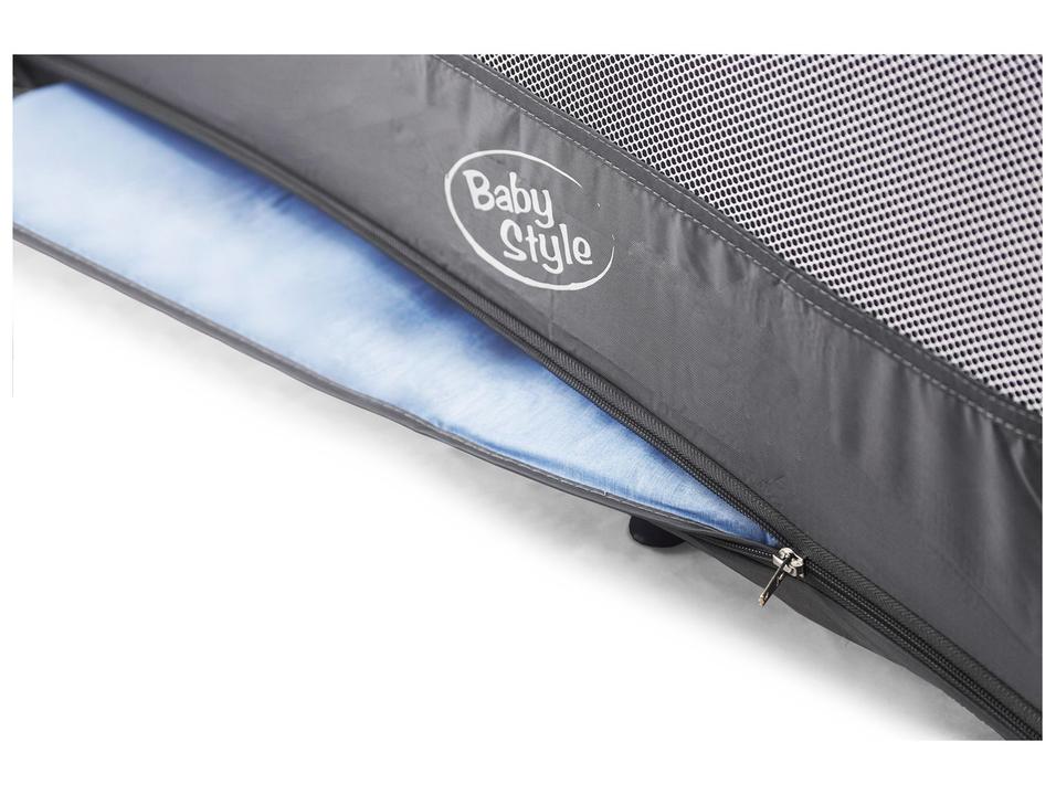 Berço Portátil Desmontável Baby Style Joly com Mosquiteiro Azul - 6
