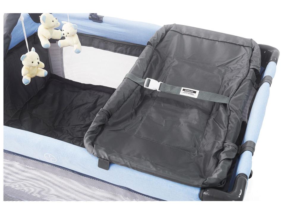Berço Portátil Desmontável Baby Style Joly com Mosquiteiro Azul - 3