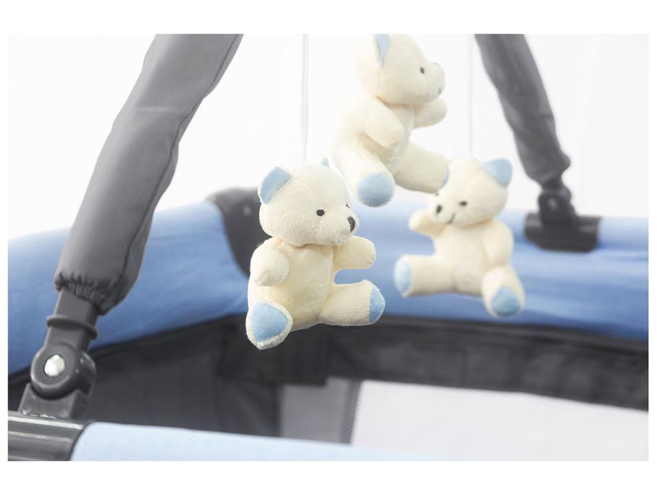 Berço Portátil Desmontável Baby Style Joly com Mosquiteiro Azul - 4