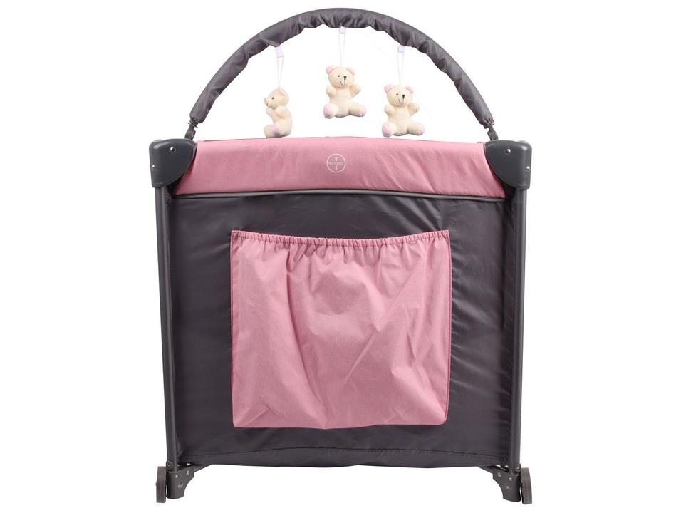Berço Portátil Desmontável Baby Style Joly Rosa - 2