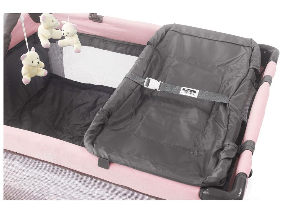 Berço Portátil Desmontável Baby Style Joly Rosa - 4
