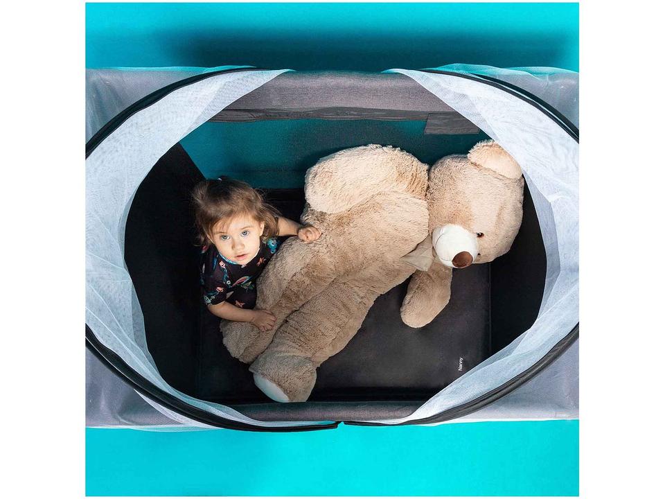 Berço Portátil e Desmontável Cosco Kids Nanny 10kg Preto - 14