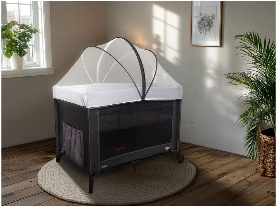 Berço Portátil e Desmontável Cosco Kids Nanny 10kg Preto - 1