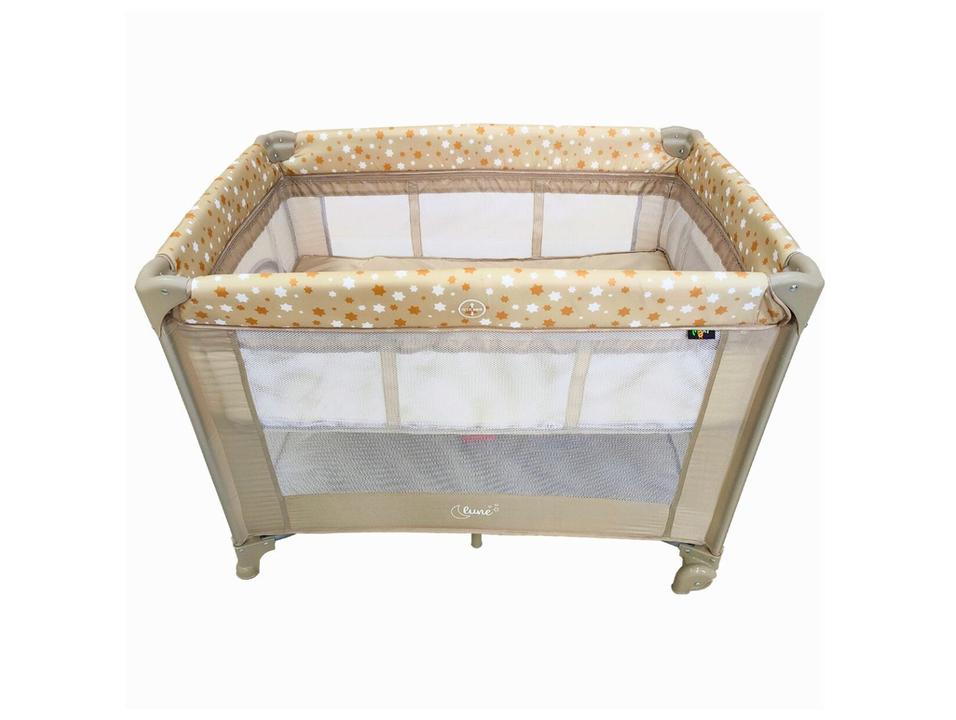 Berço Portátil e Desmontável Maxi Baby Lune até 15kg Bege - 3