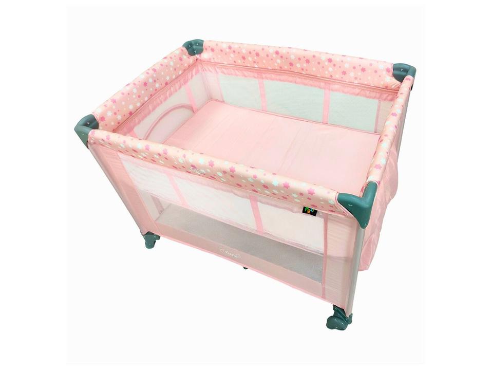 Berço Portátil e Desmontável Maxi Baby Lune até 15kg Rosa - 5