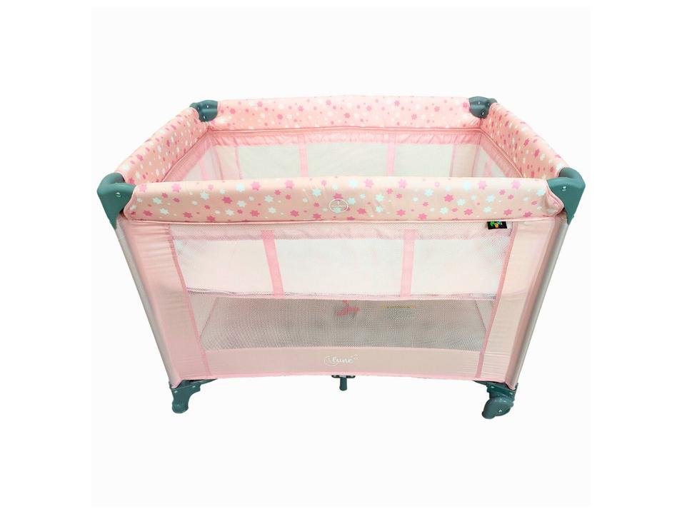 Berço Portátil e Desmontável Maxi Baby Lune até 15kg Rosa - 3