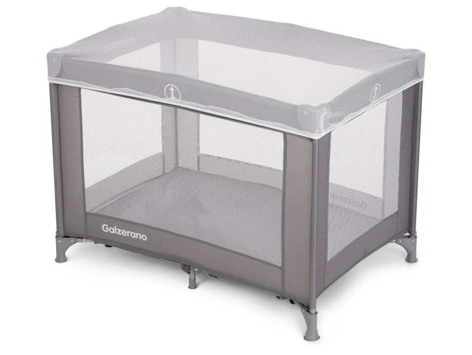 Berço Portátil Galzerano Basic com Colchão e Mosquiteiro 0 a 18kg Cinza - 2
