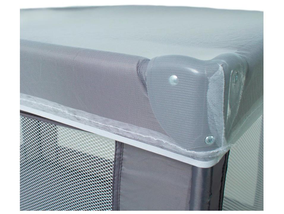 Berço Portátil Galzerano Basic com Colchão e Mosquiteiro 0 a 18kg Cinza - 5