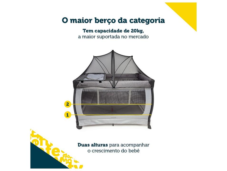 Berço Portátil Safety 1st Falcon com Mosquiteiro até 20kg - 6