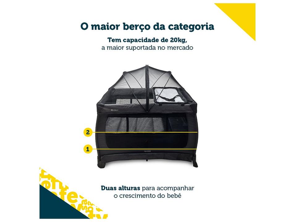Berço Portátil Safety 1st Falcon com Mosquiteiro até 20kg - 2