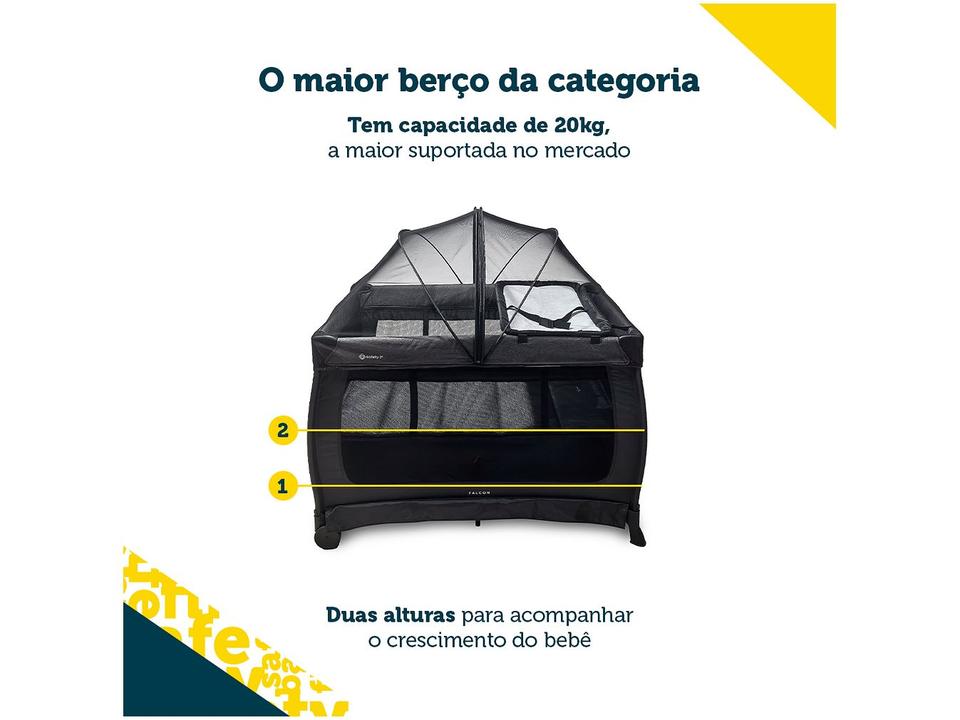 Berço Portátil Safety 1st Falcon com Mosquiteiro até 20kg - 2
