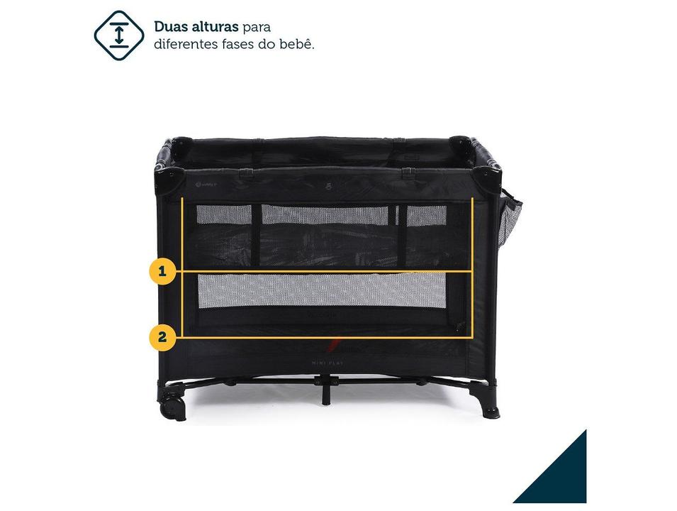 Berço Portátil Safety 1st Mini Play até 15kg Preto - 4