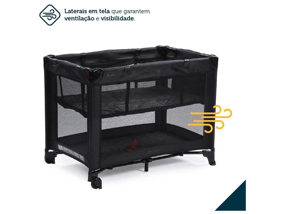 Berço Portátil Safety 1st Mini Play até 15kg Preto - 6