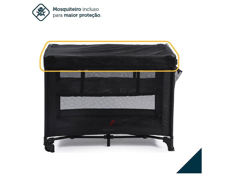 Berço Portátil Safety 1st Mini Play até 15kg Preto - 9