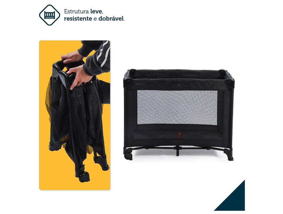 Berço Portátil Safety 1st Mini Play até 15kg Preto - 3