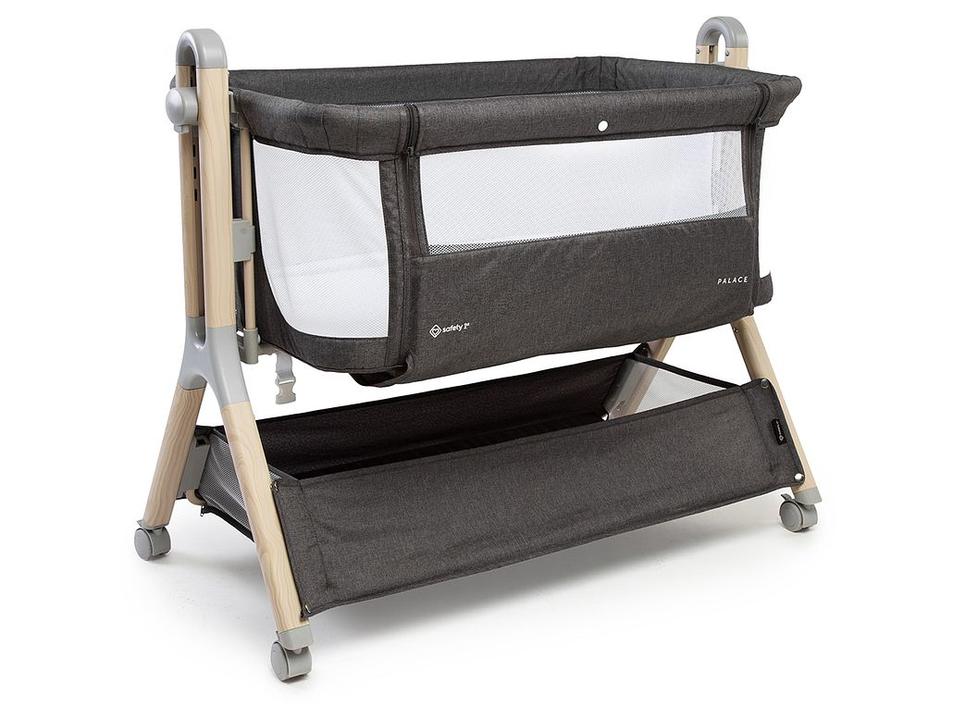 Berço Portátil Safety 1st Palace com Mosquiteiro 0 a 9kg Cinza - 1