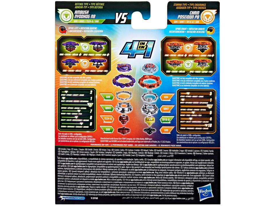 Beyblade Hasbro Burst Ambush Nyddhog N8 e Chain - 2