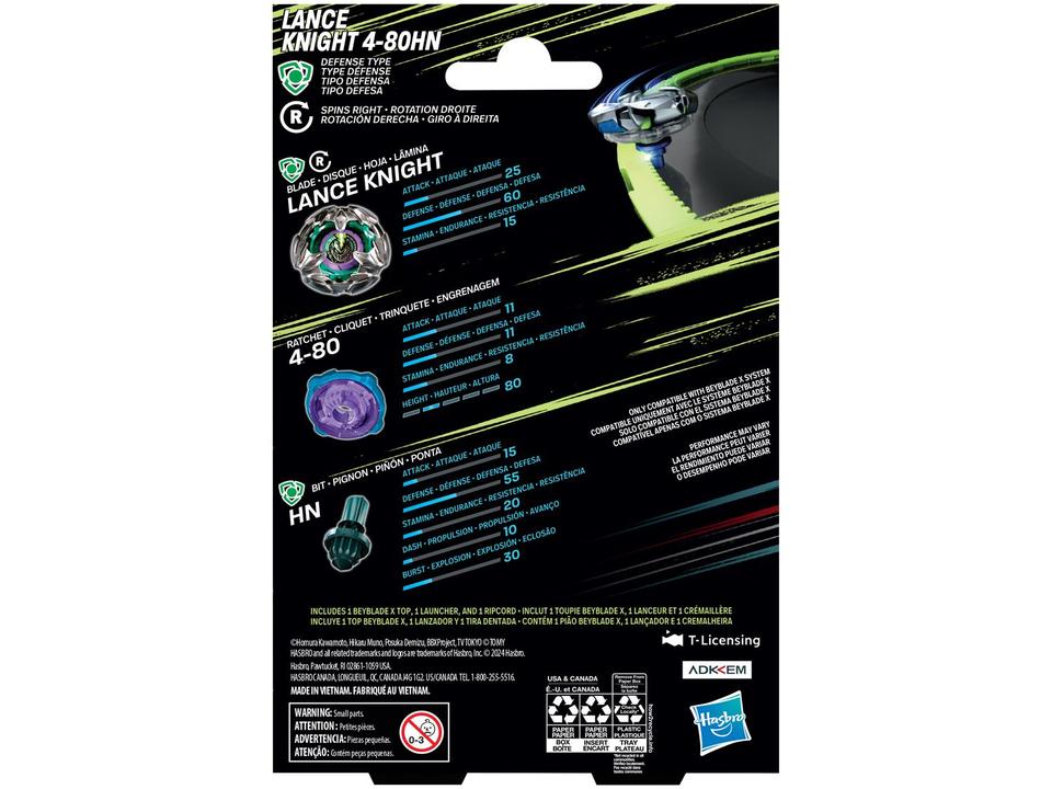 Beyblade Hasbro X Lance Knight 4-80HN - 4