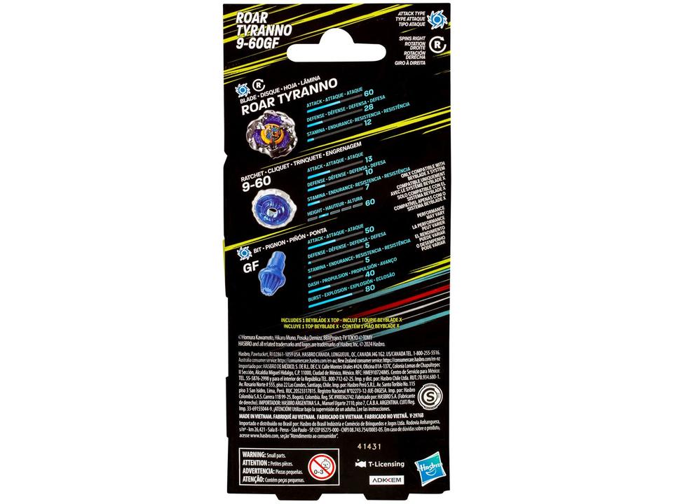 Beyblade Hasbro X Roar Tyranno 9-60GF - 3