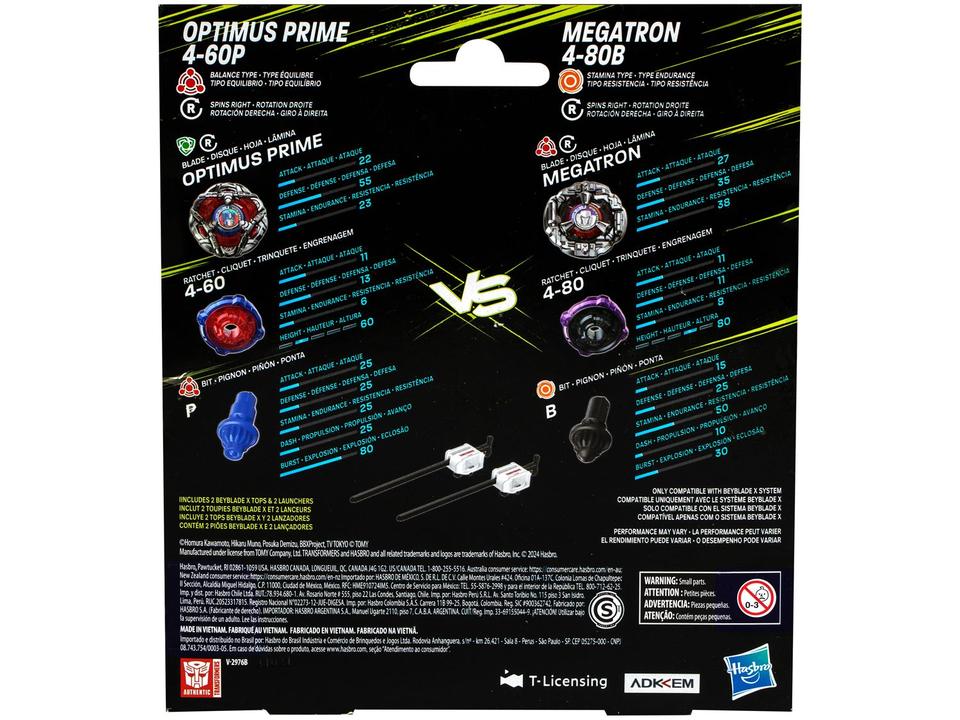 Beyblade Hasbro X Transformers Optimus Prime 4-60P - 4