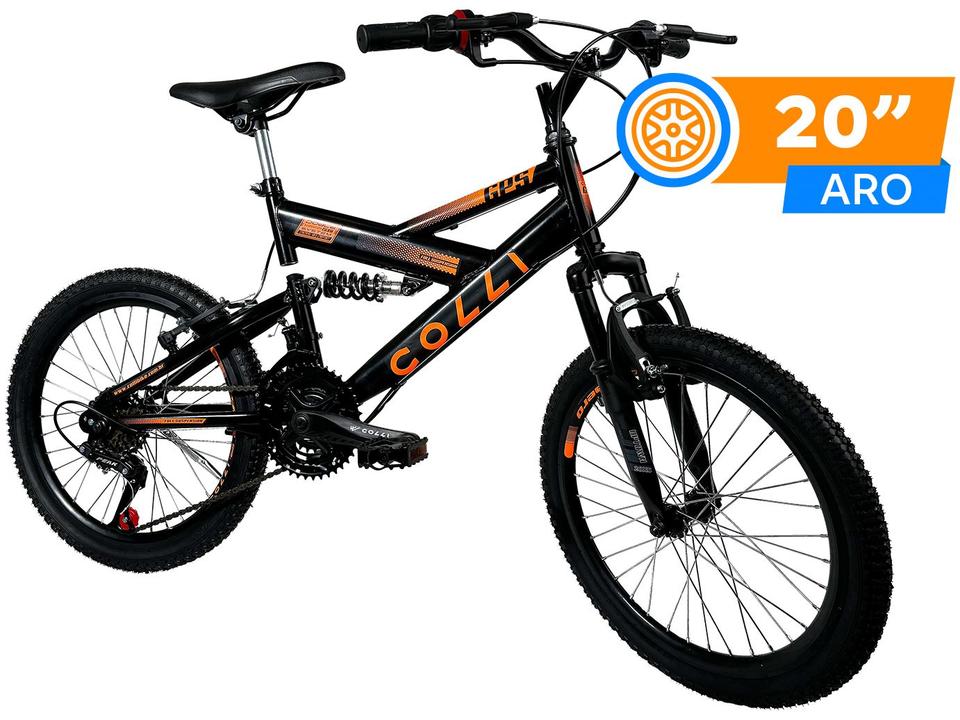 Bicicleta Aro 20 Colli GPS 21 Marchas Freio V-Brake Quadro Aço Carbono - 1