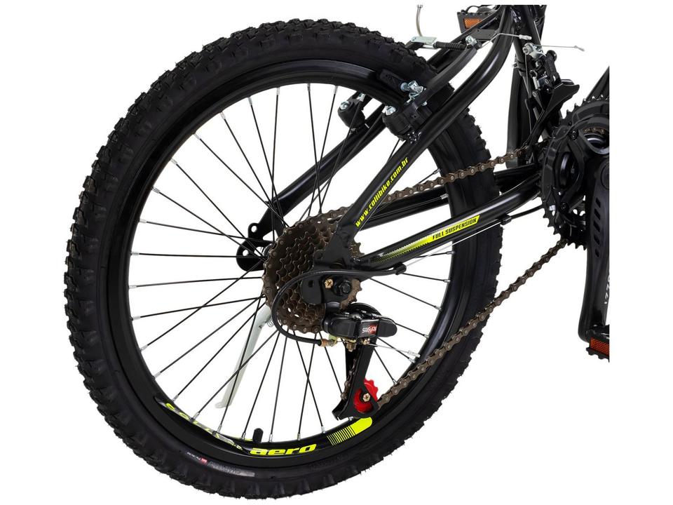 Bicicleta Aro 20 Colli GPS Freio V Brake Aço Carbono Suspensão Dupla - 12
