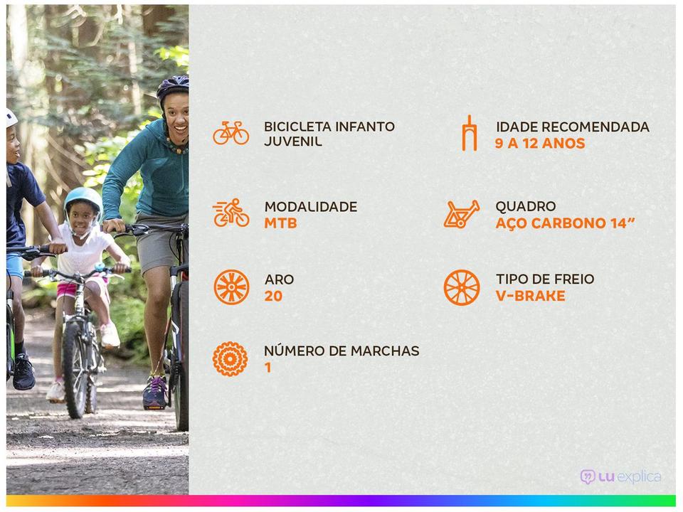 Bicicleta Aro 20” Colli Max Boy Freio V-Brake - 1