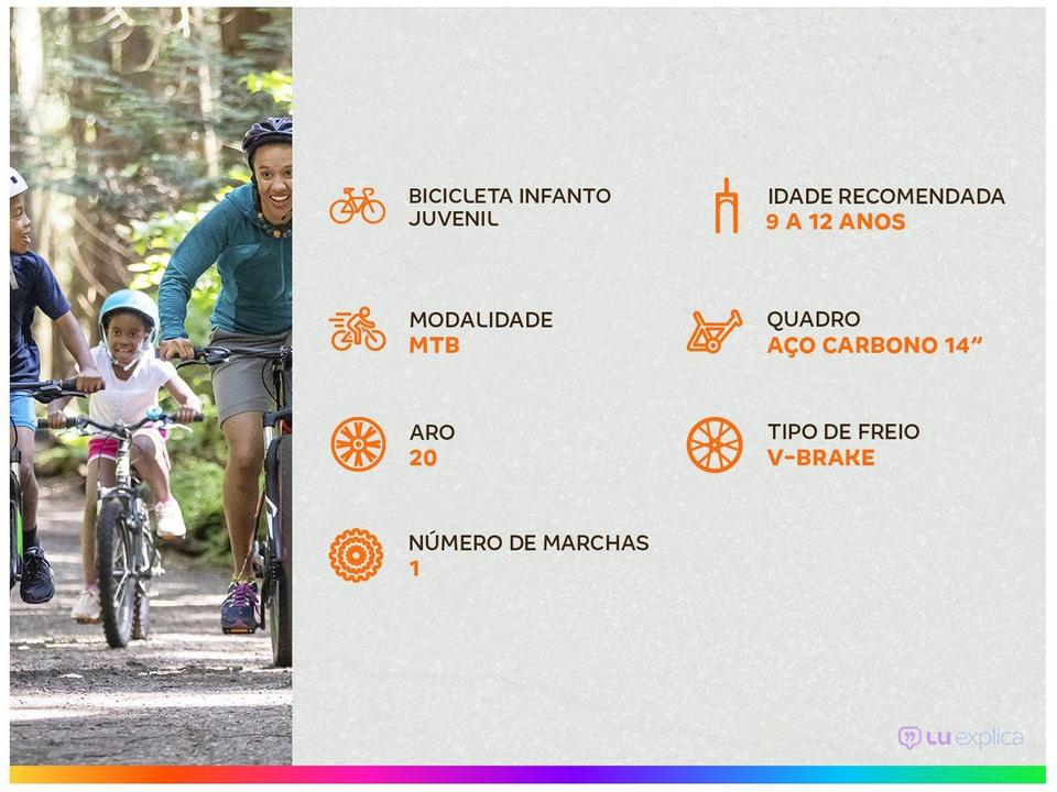 Bicicleta Aro 20” Colli Max Boy Freio V-Brake - 1