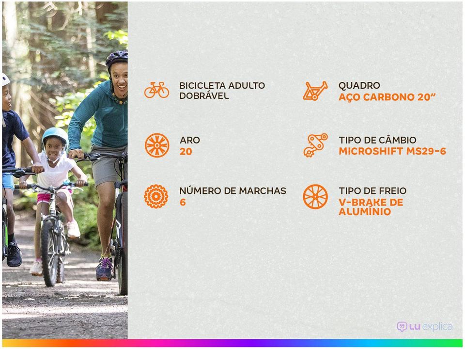 Bicicleta Aro 20 Dobrável Durban Rio Aço - 2