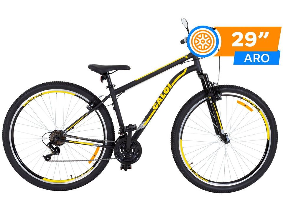 Bicicleta Aro 29 Caloi Velox Freio V-Brake Aço 21 Marchas - 1