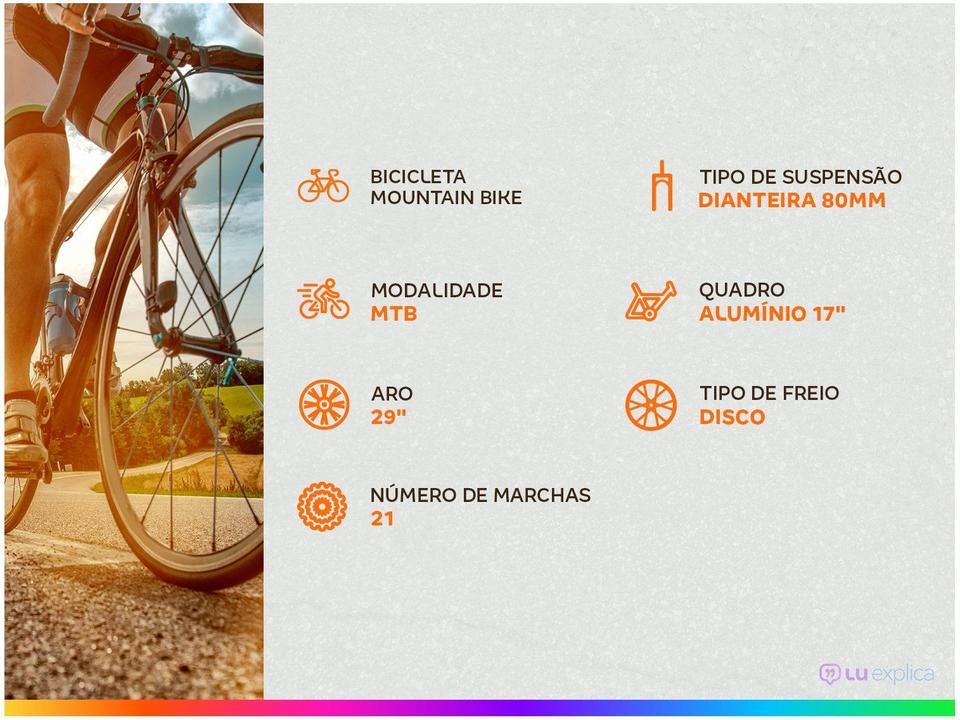 Bicicleta Aro 29 Dropp Z3 Alumínio Freio a Disco 21 Marchas Câmbio Shimano - 2