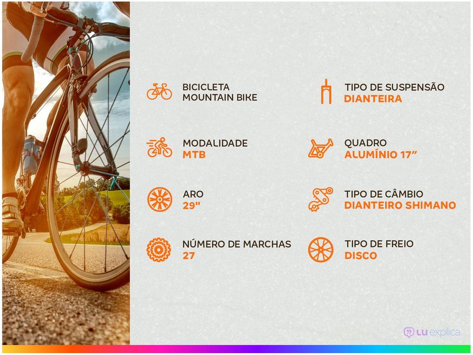 Bicicleta Aro 29 Mountain Bike Colli Duster Freio a Disco 27 Marchas Câmbio Shimano - 2
