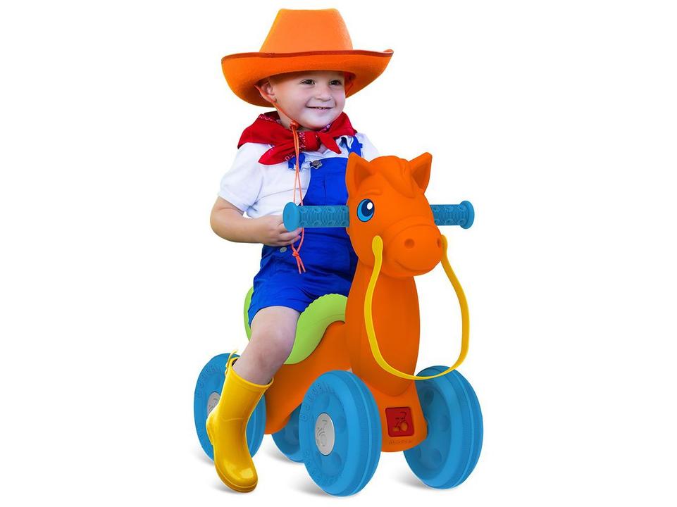 Bicicleta de Equilíbrio Infantil Bandeirante 1144 Pônei Laranja - 2