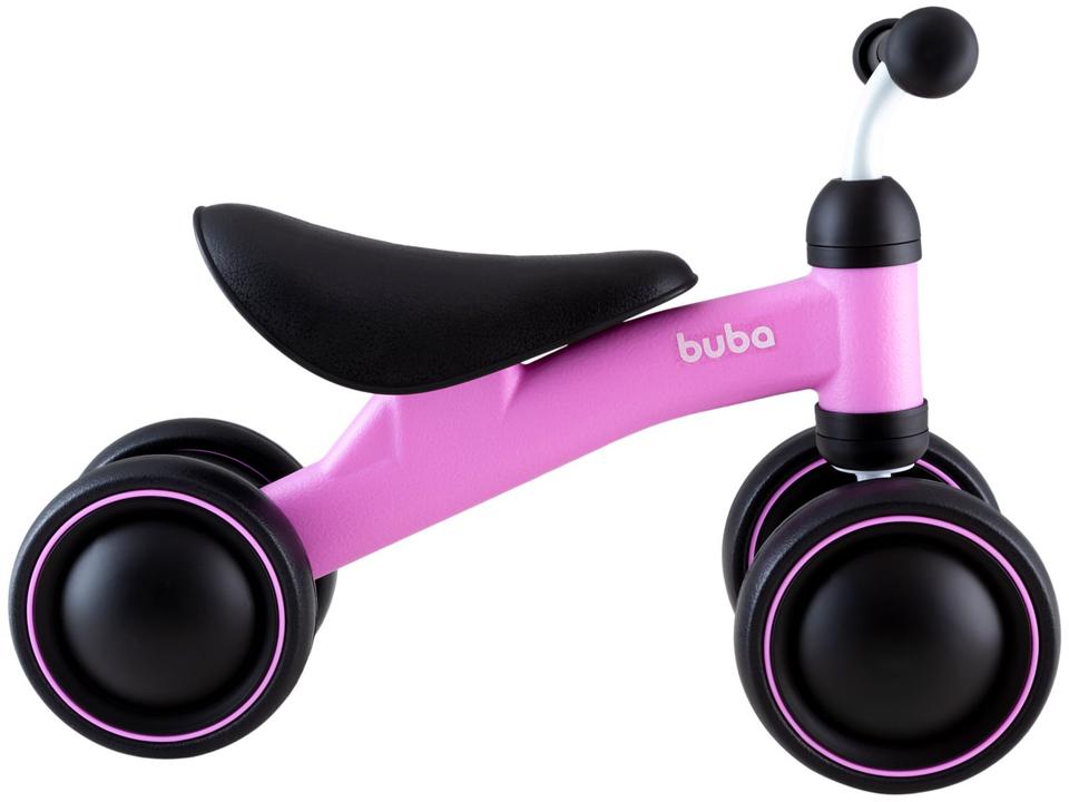 Bicicleta de Equilíbrio Infantil Buba 4 Rodas Rosa - 3