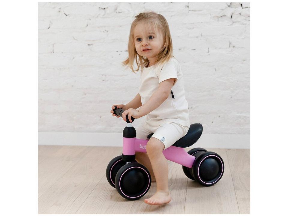 Bicicleta de Equilíbrio Infantil Buba 4 Rodas Rosa - 1
