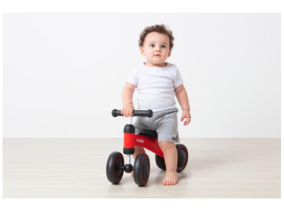Bicicleta de Equilíbrio Infantil Buba 4 Rodas Vermelho - 1