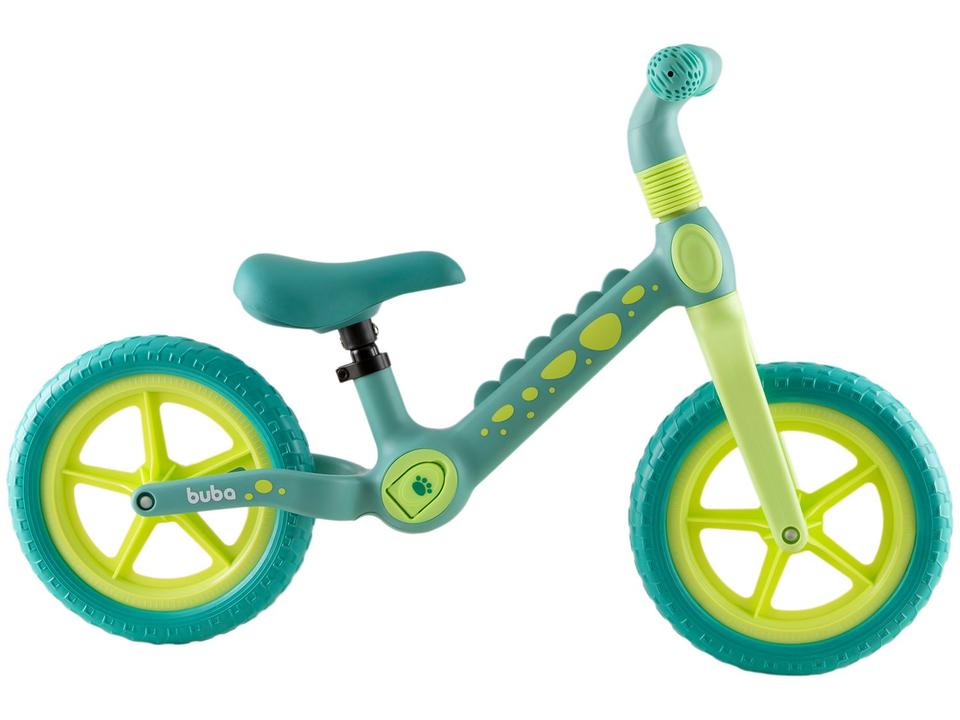 Bicicleta de Equilíbrio Infantil Buba Dino Verde - 1