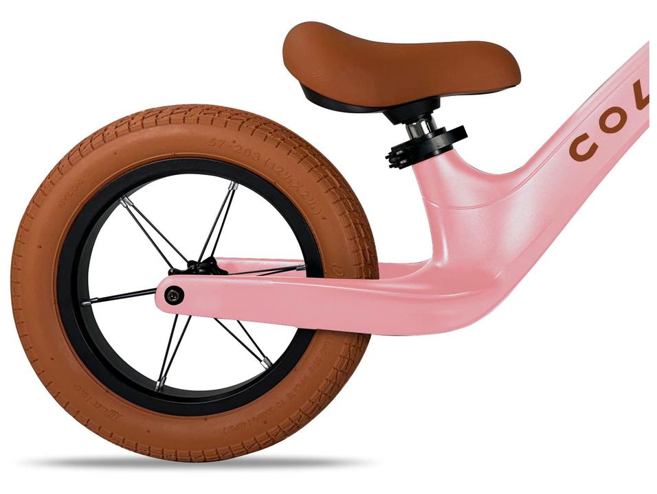 Bicicleta de Equilíbrio Infantil Colli Balance Rosa - 3