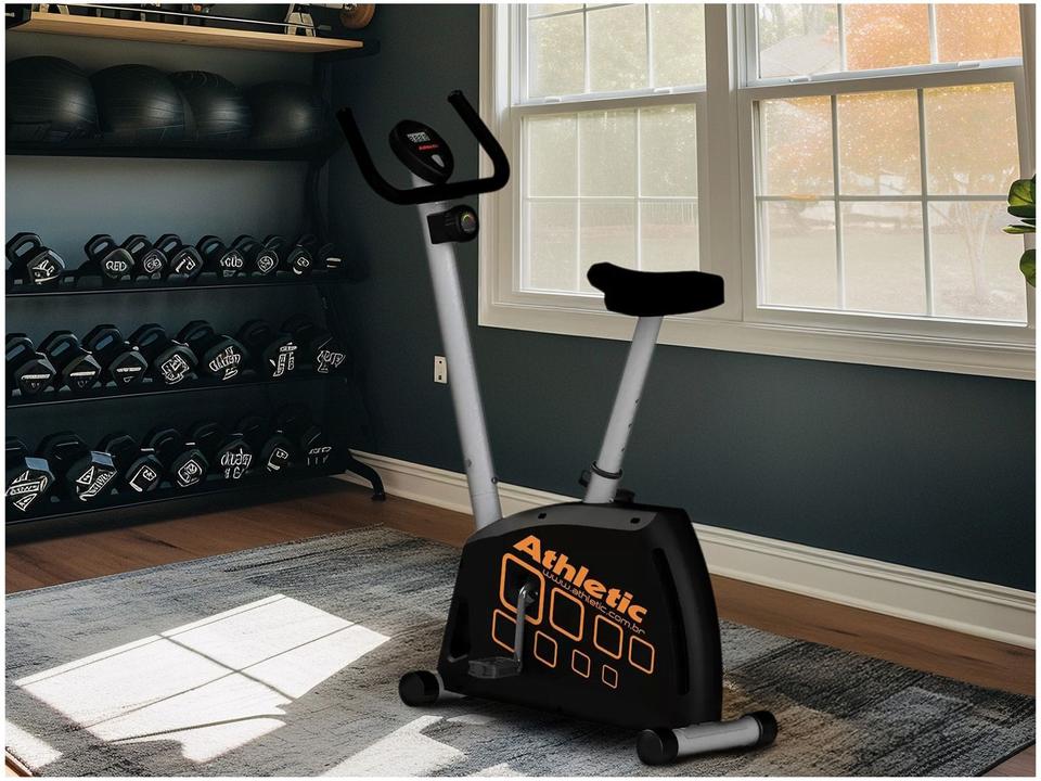 Bicicleta Ergométrica Athletic CLB 10 Magnética 150kg - 1