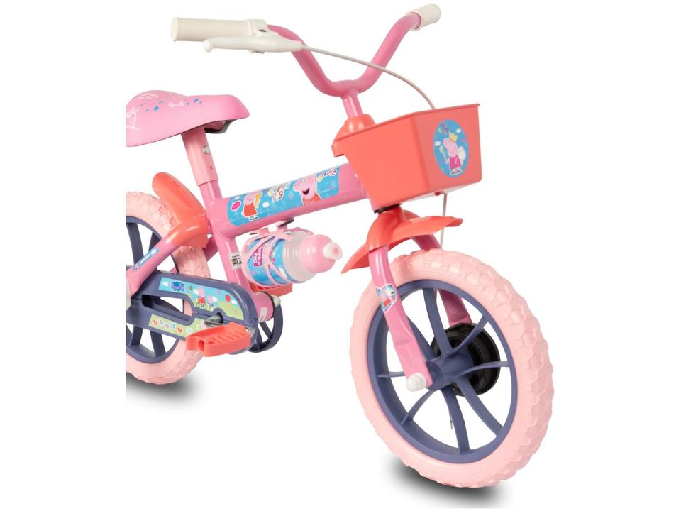 Bicicleta Infantil Aro 12 Verden 10509 Princy Rosa e Roxa com Rodinhas - 6