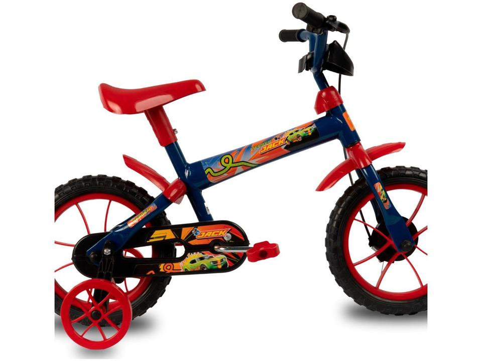 Bicicleta Infantil Aro 12 Verden Bikes Jack Azul e Vermelha com Rodinhas - 5