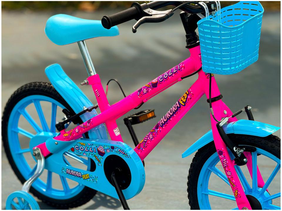 Bicicleta Infantil Aro 16 Colli Aurora Fest - 6