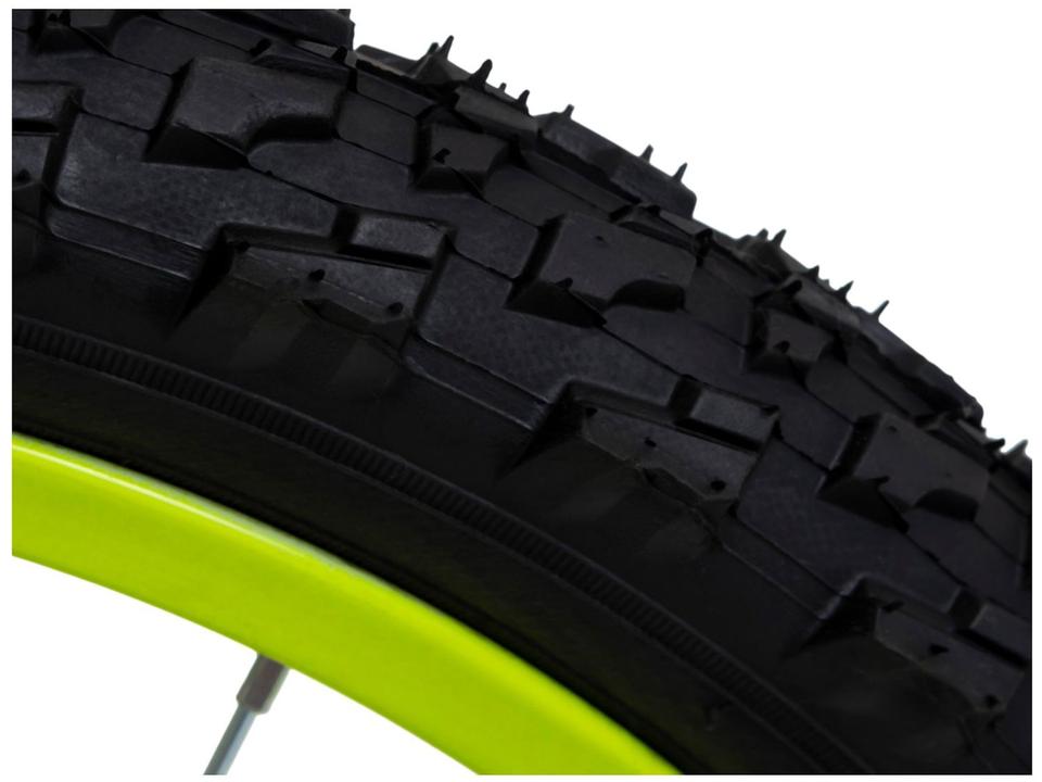 Bicicleta Infantil Aro 16" TK3 Track Flip Fire Preta e Amarela com Banco de Mobilete e Rodinhas Freio V-Brake - 12