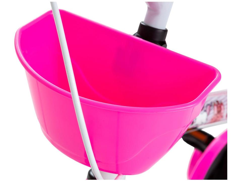 Bicicleta Infantil Aro 16 Track Bikes PINKY WR Branca e Rosa com Rodinhas e Cesta Freio V-Brake - 10