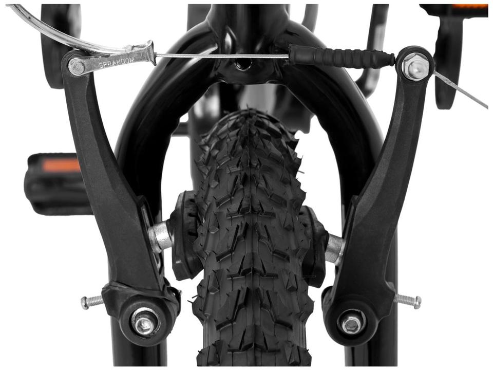 Bicicleta Infantil Aro 16 Track & Bikes Track Boy Preto e Amarelo com Rodinhas Freio V-Brake - 7