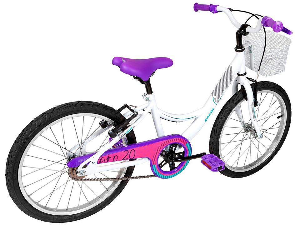 Bicicleta Infantil Aro 20 Caloi Ceci Branca - 3
