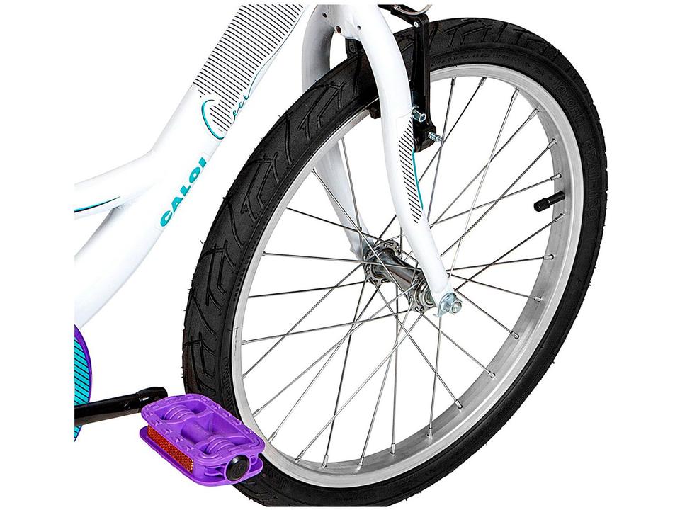 Bicicleta Infantil Aro 20 Caloi Ceci Branca - 7